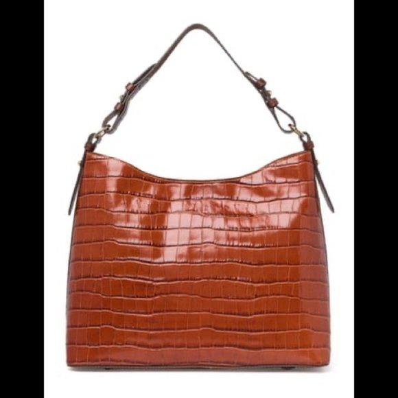 Dooney & Bourke Cooper Croc Hobo Shoulder Bag, NWT - Picture 5 of 16